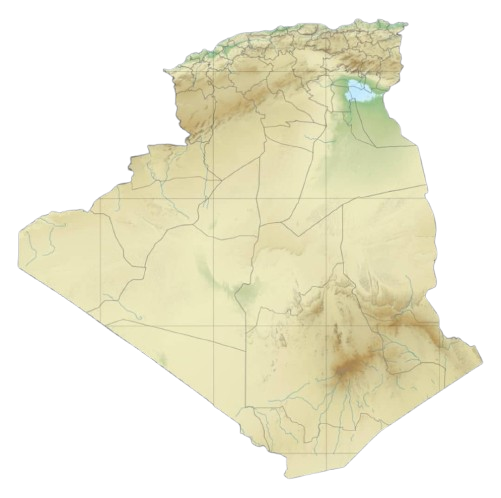 Carte de l'Algérie ,ANFU,anfu, Agence Natinale du Foncier Urbain